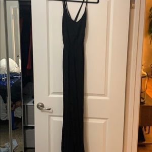Black maxi dress